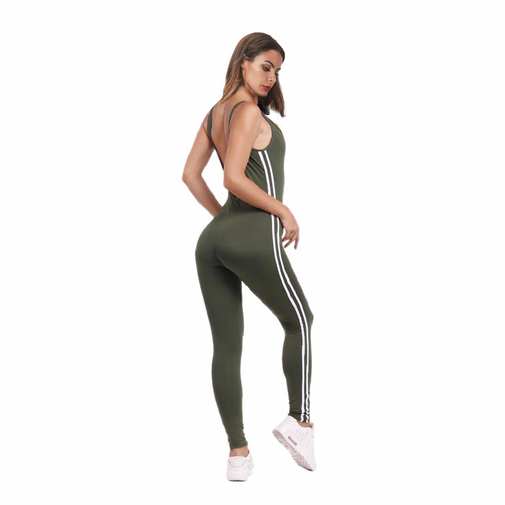 SZ60182-3 New Women Casual Sleeveless Bodycon Romper Club Bodysuit Long Pants